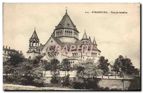 Cartes postales Judaica Strasbourg Temple israelite Juif