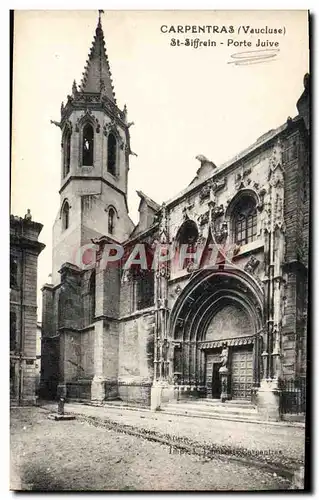 Cartes postales Judaica Carpentras St Siffrein Porte Juive Juif