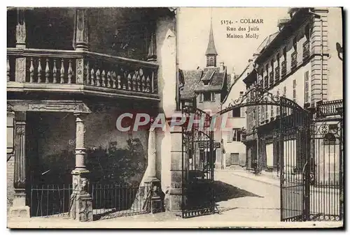 Cartes postales Judaica Colmar Rue des Juifs Maison Molly Juif
