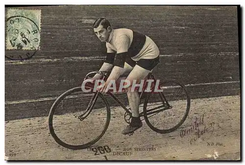 Cartes postales Velo Cycle Cyclisme Sprinters Decamp