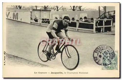 Ansichtskarte AK Velo Cycle Cyclisme Les coureurs Jacquelin Le champion national