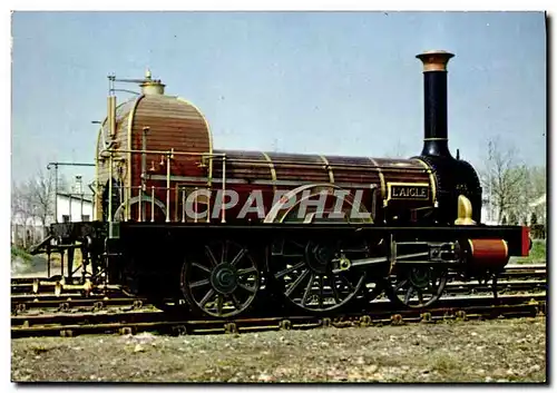 Cartes postales moderne Train Musee Francais du chemin de fer Mulhouse Locomotive Stephenson Avignon a Marseille 1846