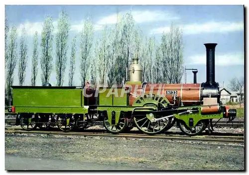 MODERN CARD Train French Museum of the railroad Locomotive Buddicom Paris has Rouen 1844�