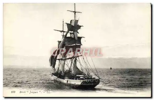 Cartes postales Bateau Brick Jacques