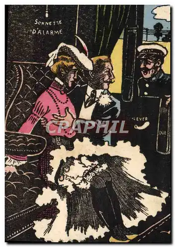 Moderne Karte Nu erotique Femme Train Mezidon