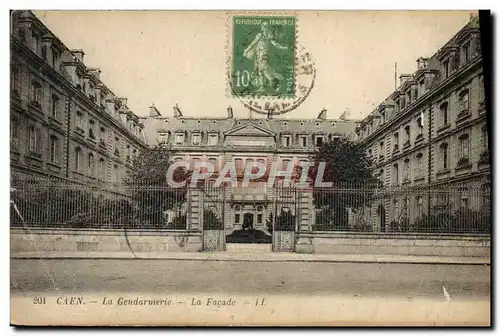Cartes postales Caen La Gendarmerie la facade