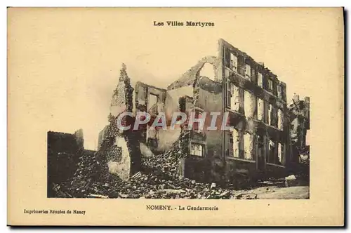 Cartes postales Nomeny La Gendarmerie Militaria