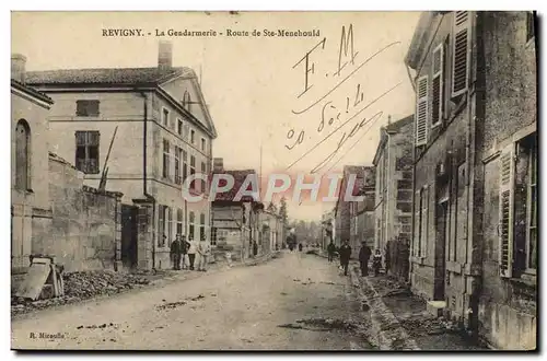 Cartes postales Revigny La Gendarmerie Route de Ste Menhould