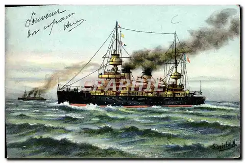 Cartes postales Bateau Suffren Cuirasse d'escadre
