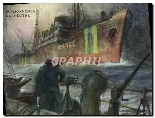 Cartes postales Bateau L&#39arraisonnement du Neutre