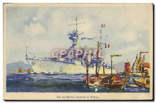 Ansichtskarte AK Bateau Le croiseur Duguay Trouin dans les mers de Chine