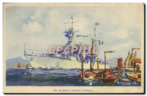 Cartes postales Bateau Le croiseur Duguay Trouin dans les mers de Chine