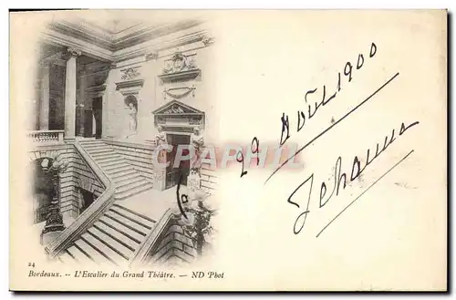 Cartes postales Bordeaux L&#39escalier du grand Theatre