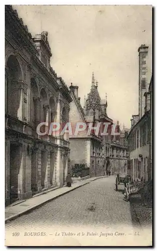 Cartes postales Le Theatre et le palais de Jacques Coeur Bourges