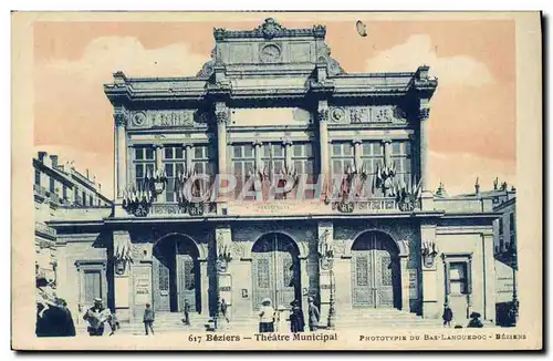 Cartes postales Beziers Le Theatre municipal