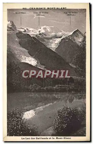 Cartes postales Chamonix Mont Blanc Le alc des Gaillands et le Mont Blanc