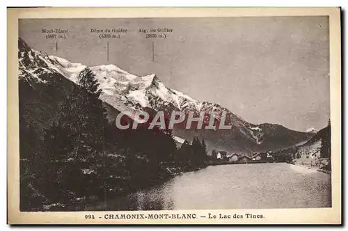 Cartes postales Chamonix Mont Blanc Le Lac Des Tines