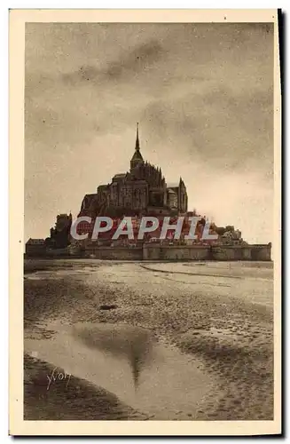 Ansichtskarte AK Mont Saint Michel Reflets Du Soir