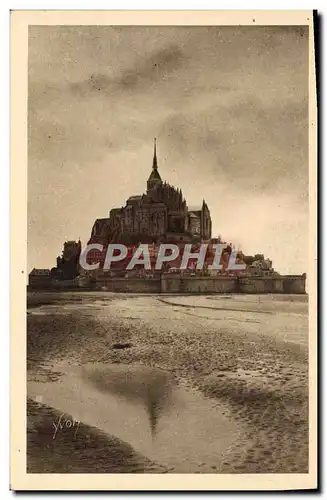 Cartes postales Mont Saint Michel Reflets Du Soir