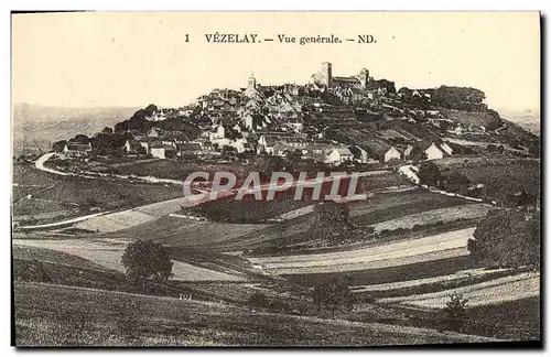 Cartes postales Vezelay Vue Generale