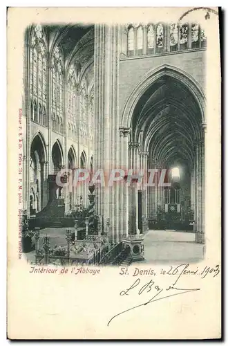 Cartes postales Interieur De I&#39Abbaye St Denis