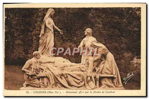 Cartes postales Lourdes Monument Offert Part Le Diocese De Cambrai