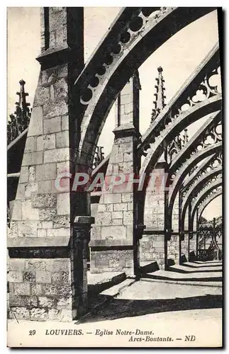 Cartes postales Louviers Eglise Notre Dame Arcs Boutants