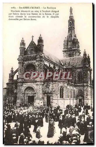 Cartes postales Ste Anne D&#39Auray La Basilique Folklore