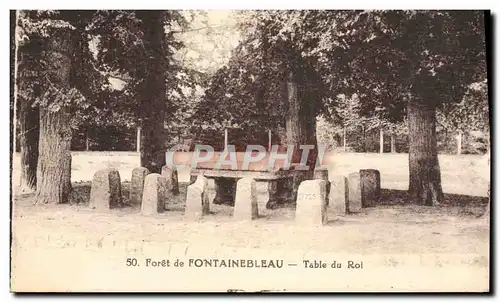 Ansichtskarte AK Foret De Fontainebleau Table Du Roi