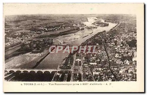 Cartes postales Tours Vue Panoramique Prise a 800m d&#39altitude