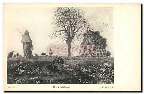 Cartes postales The Goosekeeper Millet