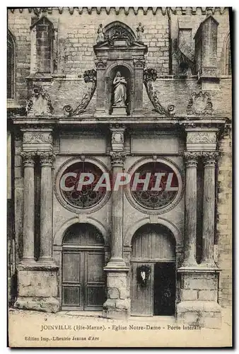 Cartes postales Joinville Eglise Notre Dame Porte Laterale