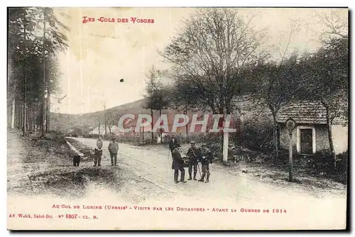 Ansichtskarte AK Douanes Cols des Vosges Au col de Lubine Visite par les douaniers Avant la guerre de 1914