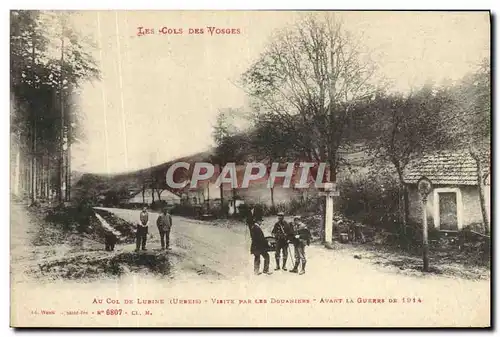 Cartes postales Douanes Cols des Vosges Au col de Lubine Visite par les douaniers Avant la guerre de 1914