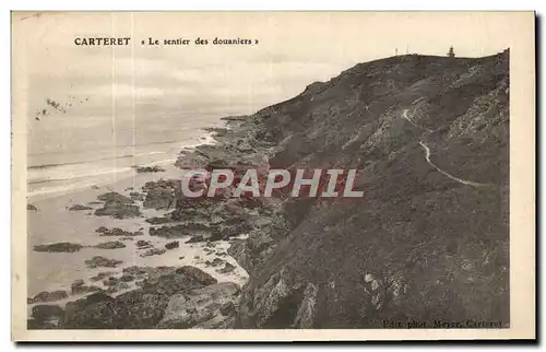 Cartes postales Douanes Carteret Le sentier des douaniers