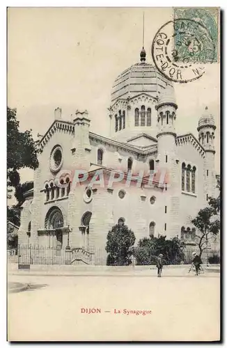 Cartes postales Judaica Juif Dijon La synagigue