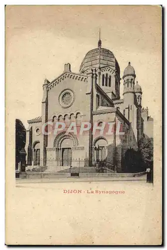 Cartes postales Judaica Juif Dijon La Synagogue