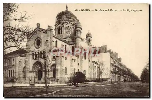 Cartes postales Judaica Juif Dijon Boulevard Carnot La synagogue