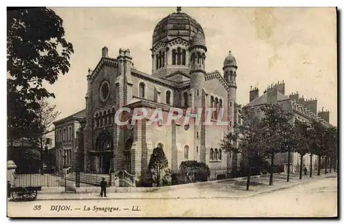 Ansichtskarte AK Judaica Juif Dijon La synagogue