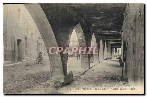 Cartes postales Judaica Juif Saint Maximin Rue Colbert Ancien quartier juif