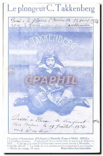 Cartes postales Scaphandrier Le plongeur C Takkenberg