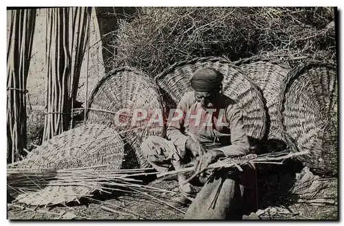 Cartes postales Artisanat Fabrication des paniers Folklore