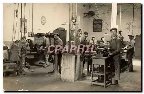 CARTE PHOTO Atelier Industrie