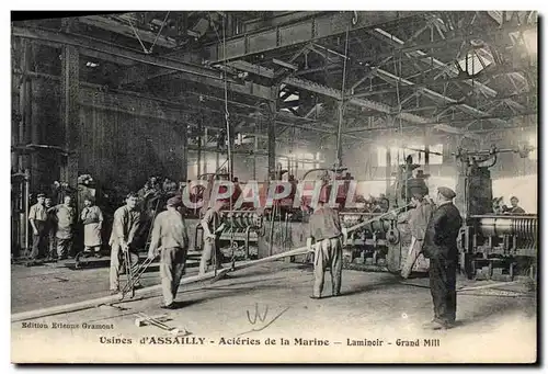 Cartes postales Usines d&#39Assailly Acieries de la marine Laminoir