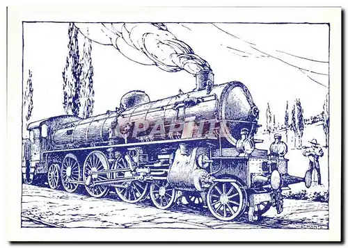 Cartes postales moderne Chemins de Fer Train Locomotive Gr 690 FS