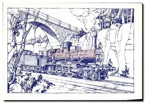 Cartes postales moderne Chemins de Fer Train Locomotive Gr 650 FS