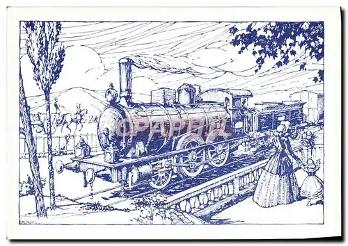 Cartes postales moderne Chemins de Fer Train Locomotive Gr 120 FS