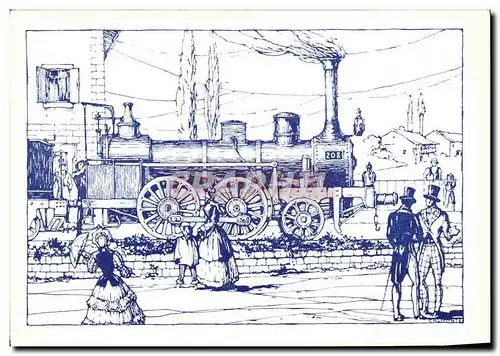 Cartes postales moderne Chemins de Fer Train Locomotive