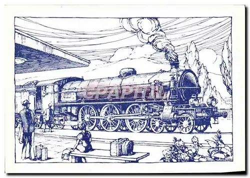 Cartes postales moderne Chemins de Fer Train Locomotive Gr 691 FS