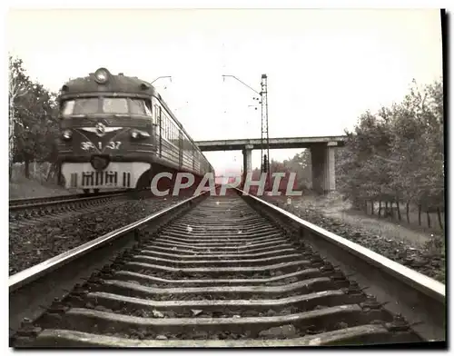 Moderne Karte Chemins de Fer Train Russie Russia